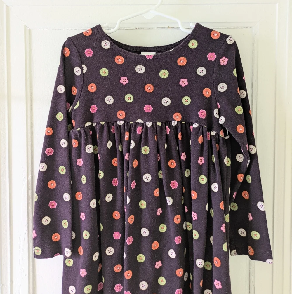 Gymboree All About Buttons Long-sleeve Dress